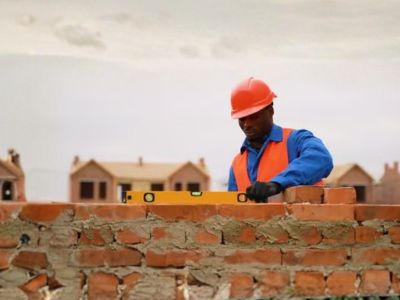 Red brick construction